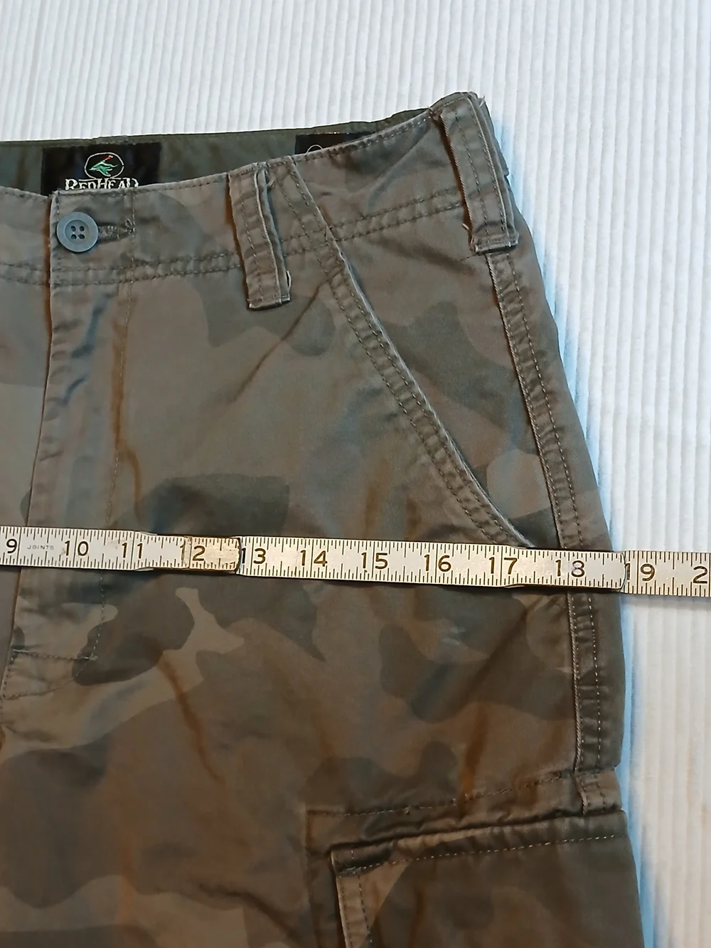 RedHead Mens Camoflauge Cargo Shorts Size 30  Hiking, Outdoors, Workwear